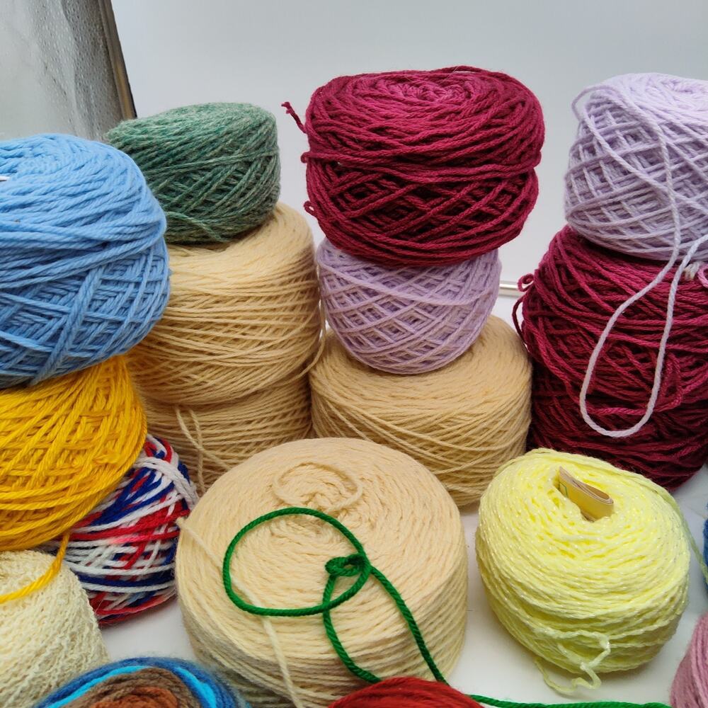 43X Mixed Lion Brand Caron Cakes Yarn Lot Multicolor Wool Acrylic Skeins Balls - Picture 6 of 11